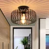 Deckenleuchte Schwarz 30cm, Modern Deckenlampe Metall E27, Produktbild-Vorschau 1