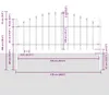 vidaXL Clôture de jardin avec pointes de lance Acier (0,5 - Voir les images du produit 3