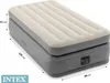 An Intex air mattress with dimensions indicated by measurement lines and labels. Produktbild-Vorschau