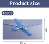 10 Stück Schleifenband-Umschläge - Seeblau Produktbild-Vorschau 4