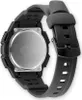 The back of a black Casio watch with a stainless steel case. Produktbild-Vorschau