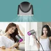 A collage showing a hairdryer's airflow, and two women using hairdryers. Produktbild-Vorschau