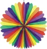 Papstar Dekofächer Ø 120 cm "Rainbow" schwer entflammbar, 3 Produktbild-Vorschau 2