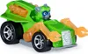 A toy vehicle with a dog character in the driver's seat, shown from a front-side angle against a white background. Produktbild-Vorschau