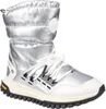 A single silver and white winter boot is shown against a white background. Náhľad obrázku produktu