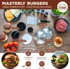 eluno 6dílná sada na hamburgery včetně lisu na hamburgery, Náhled obrázku produktu 2