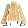 SVITA Bierzeltgarnitur 3-tlg. Holz Klappbare Biergarnitur Produktbild-Vorschau 4
