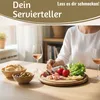 LS-LebenStil XL Fleischteller 30cm Rund Akazie Holz Produktbild-Vorschau 4