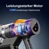 A cutaway view of a vacuum cleaner motor with text overlays highlighting its features. Náhled obrázku produktu