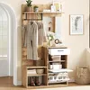 Sweiko 100x38.5x190cm Ensemble de vestiaires avec miroir, Voir les images du produit 5
