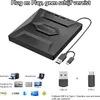 Externes DVD Laufwerk USB, Tragbarer DVD RW Brenner für Produktbild-Vorschau 4