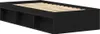 Bettgestell ohne Matratze Schwarz Eichen-Optik 100x200 cm Produktbild-Vorschau 4