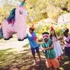 Relaxdays Pinata Einhorn, zum Aufhängen, Kinder, Mädchen, Produktbild-Vorschau 3