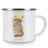 Mr. & Mrs. Panda Teetasse Waschbär - Weiß - Geschenk, Pott, Produktbild-Vorschau 3