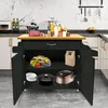 Kuchyňský vozík YARDIN s dřevěnou pracovní deskou, Náhled obrázku produktu 7