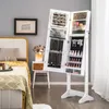 COSTWAY Freistehender Schmuckschrank mit LED-Beleuchtung, Produktbild-Vorschau 8