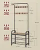 VASAGLE Garderobenständer, Garderobe, mit Schuhbank, 4-in-1 Produktbild-Vorschau 7