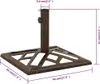 The Living Store Sonnenschirmständer Bronzen 44x44x31 cm Produktbild-Vorschau 7