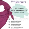 styleBREAKER Damen Musselin Dreieckstuch aus 100% Baumwolle Produktbild-Vorschau 5