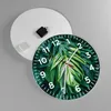 Wanduhr - Rund - Glasuhr - Blume Natur - 40x40cm - Produktbild-Vorschau 2