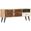 vidaXL TV-Schrank 115×30×47 cm Mango-Massivholz -  TV-Möbel Produktbild-Vorschau 2