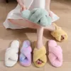 Damen Plüsch Flauschig Pantoffeln Fell Flip Flop Open Toe Produktbild-Vorschau 5