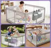 Laufstall Baby 120x120cm, Laufgitter Baby mit Matratze und Produktbild-Vorschau 6