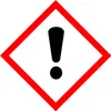 A hazard symbol with an exclamation mark inside a red diamond. Anteprima dell’immagine prodotto