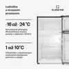 KlarsteinIrene, kombinovaná lednice, 61 l/25 l, černá Náhled obrázku produktu 4
