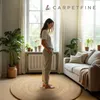 Juteteppich Nele Beige handgewebt aus Jute Ø 150 cm | Produktbild-Vorschau 7
