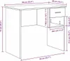 Biurko Z Przechowalnią Dąb Sonoma 90X49.5X75 Cm Drewno Podgląd zdjęcia produktu 10