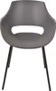 SIT Möbel Stuhl 2er-Set | Sitzschale Kunststoff grau | Produktbild-Vorschau 2
