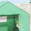 Serra Outsunny con porta scorrevole, finestra, ripiani, Anteprima dell’immagine prodotto 9
