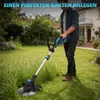 980W Akku Rasentrimmer mit  2*4,0Ah Akkus, 14800U/min Produktbild-Vorschau 6