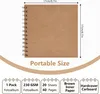 Kleines Fotoalbum zum Selbstgestalten,17x17cm Scrapbook 20 Produktbild-Vorschau 2