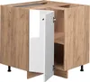Eckunterschrank Vicco Fame-Line Weiß Hochglanz 80.5 cm ohne Produktbild-Vorschau 5