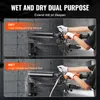 Two images showing a core drill being used for wet and dry drilling. Anteprima dell’immagine prodotto