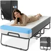 Lit pliant ELONEO avec matelas haut de gamme, 90 x 200 cm Voir les images du produit 1