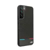A black phone case with a carbon fiber texture and BMW M stripes. Anteprima dell’immagine prodotto