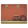 MuchoWow® Mauspad Mousepad Traktor - Scheune - Rot - Produktbild-Vorschau 1