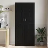 vidaXL Černá knihovna dubového vzhledu 82,5 x 30,5 x 185 cm Náhled obrázku produktu 4