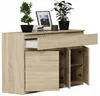 Komoda 120 cm 3 zásuvky 3 dveře skříňka FRAMIRE S-3 sonoma Náhled obrázku produktu 3