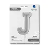 Riesenbuchstabe Folienballon 26"/66cm | Silber #J Produktbild-Vorschau 2