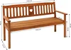 Dehner Gartenbank Heart, 3-Sitzer, 90 x 158.5 x 61 cm, Produktbild-Vorschau 4