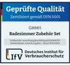 6tlg Badset Badezimmer Zubehör Set: (Dunkel Türkis Design Produktbild-Vorschau 2