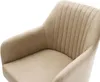 DELIFE Esszimmerstuhl Greg-Flex Mikrofaser Beige Vintage Produktbild-Vorschau 4
