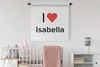 MuchoWow® Wandteppich Wandbehang Ich liebe - Isabella - Produktbild-Vorschau 1