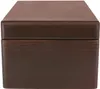 A brown wooden box with a lid. Produktbild-Vorschau