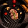 Ø28cm Grillpfanne Gusseisen Induktion Holzgriff Bratpfanne Produktbild-Vorschau 6