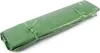 A rolled-up green tarp or cover, tied with green ties. Produktbild-Vorschau